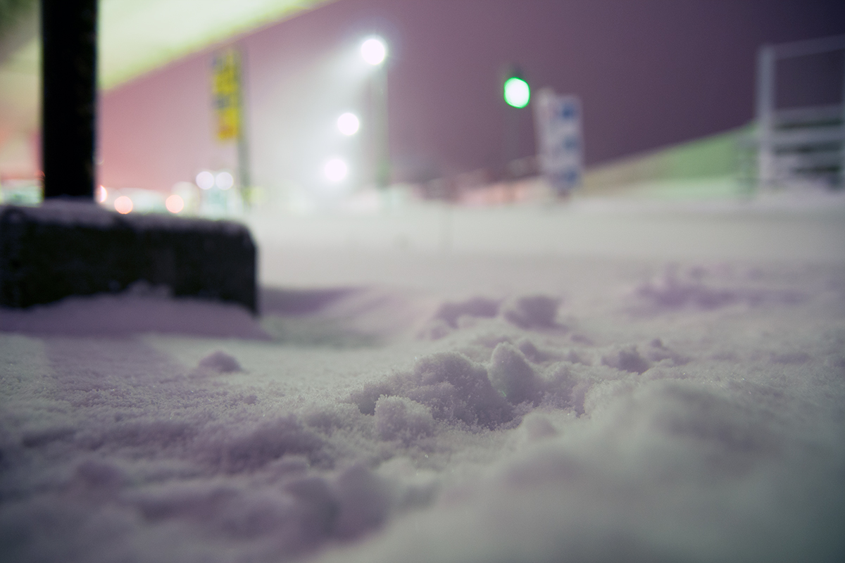 夜の函館市（冬）